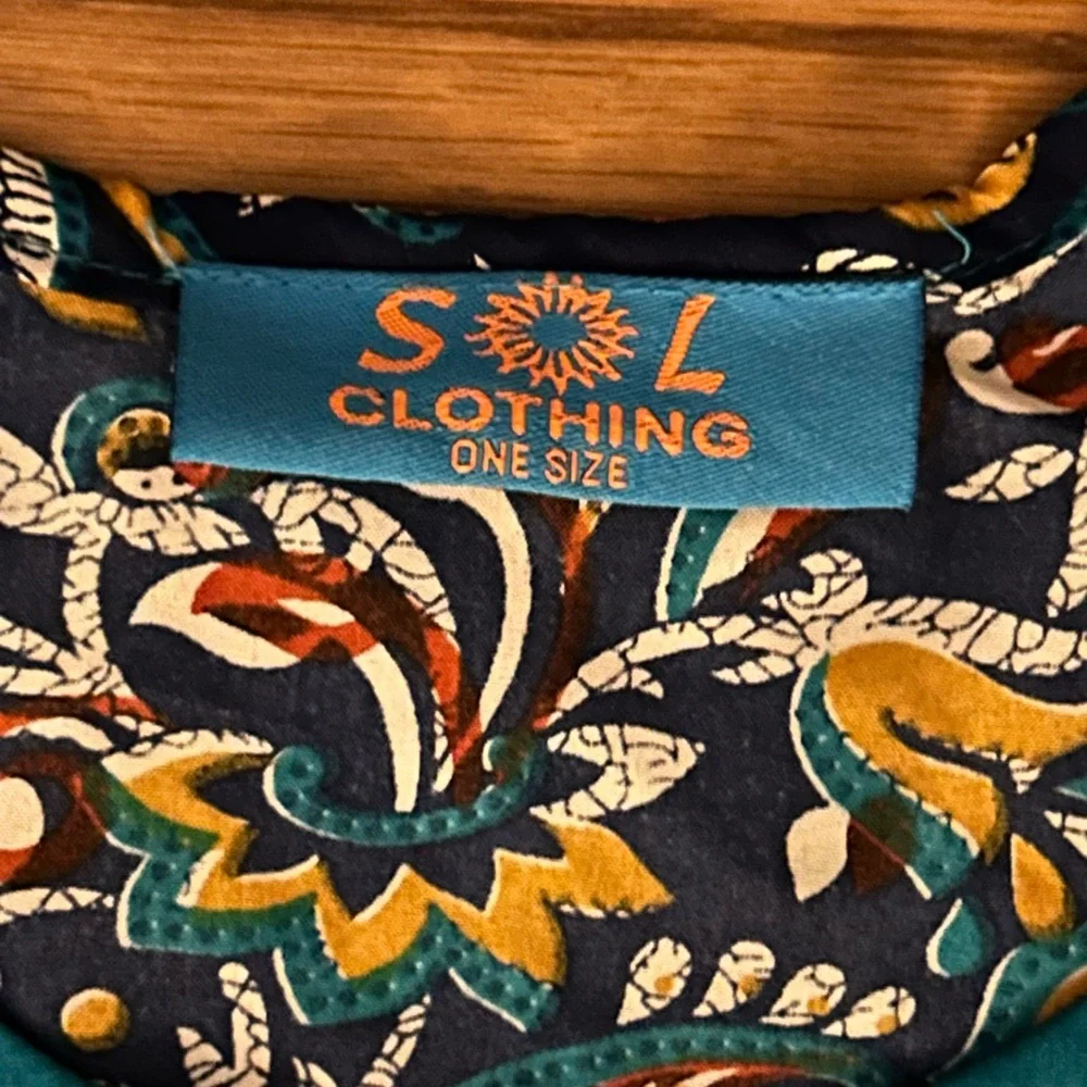 SOL Tunic or Swim Cover Up‎ One Size Beachy Boho